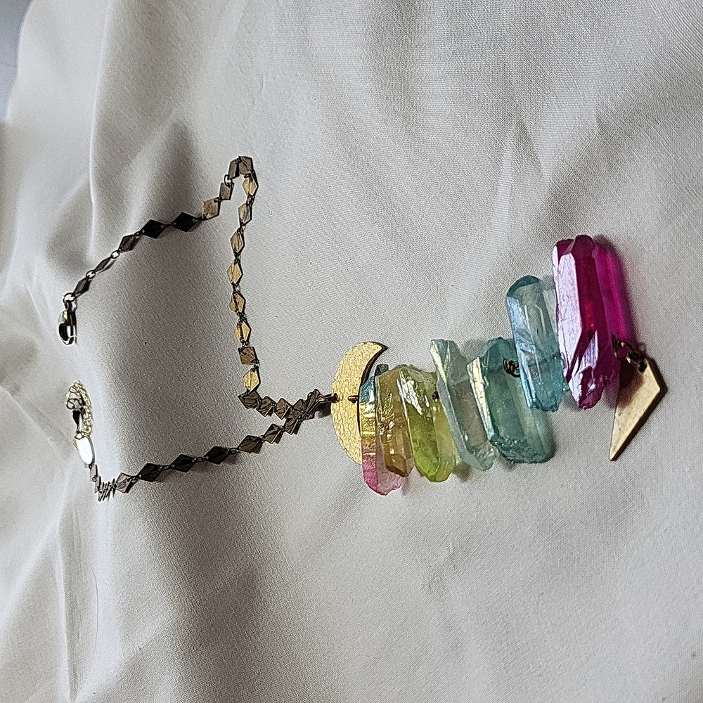 Hespera Starfire Rainbow Necklace